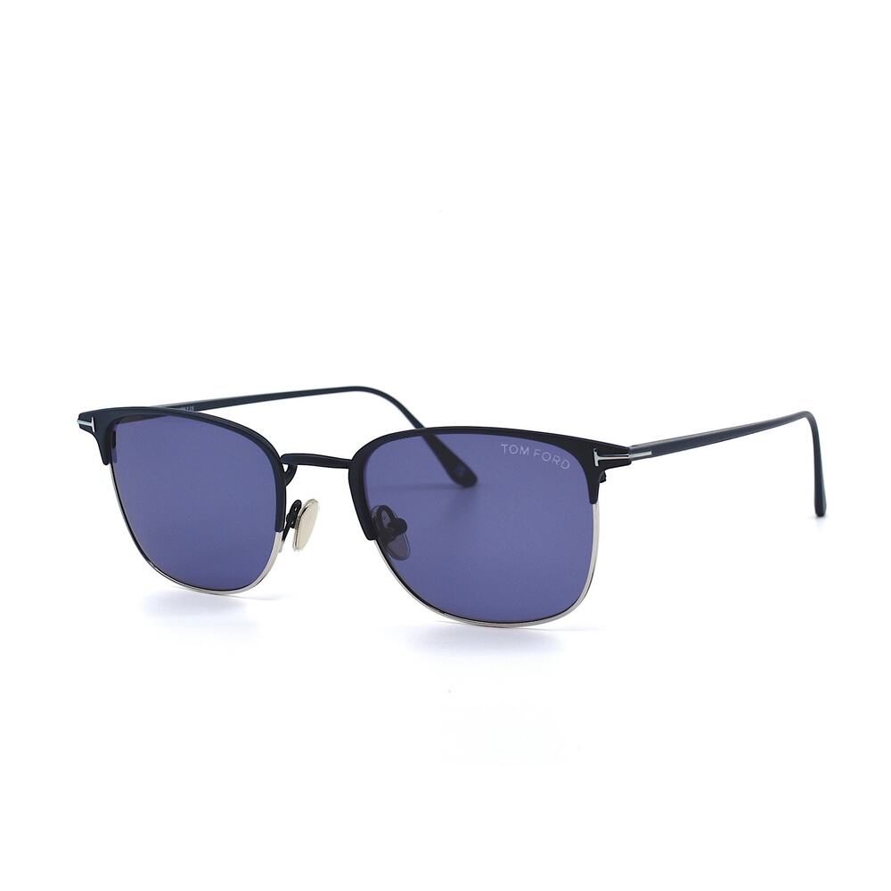 NEW TOM FORD LIV TF851/S 91V BLUE SILVER UNISEX AUTHENTIC SUNGLASSES - Picture 7 of 12